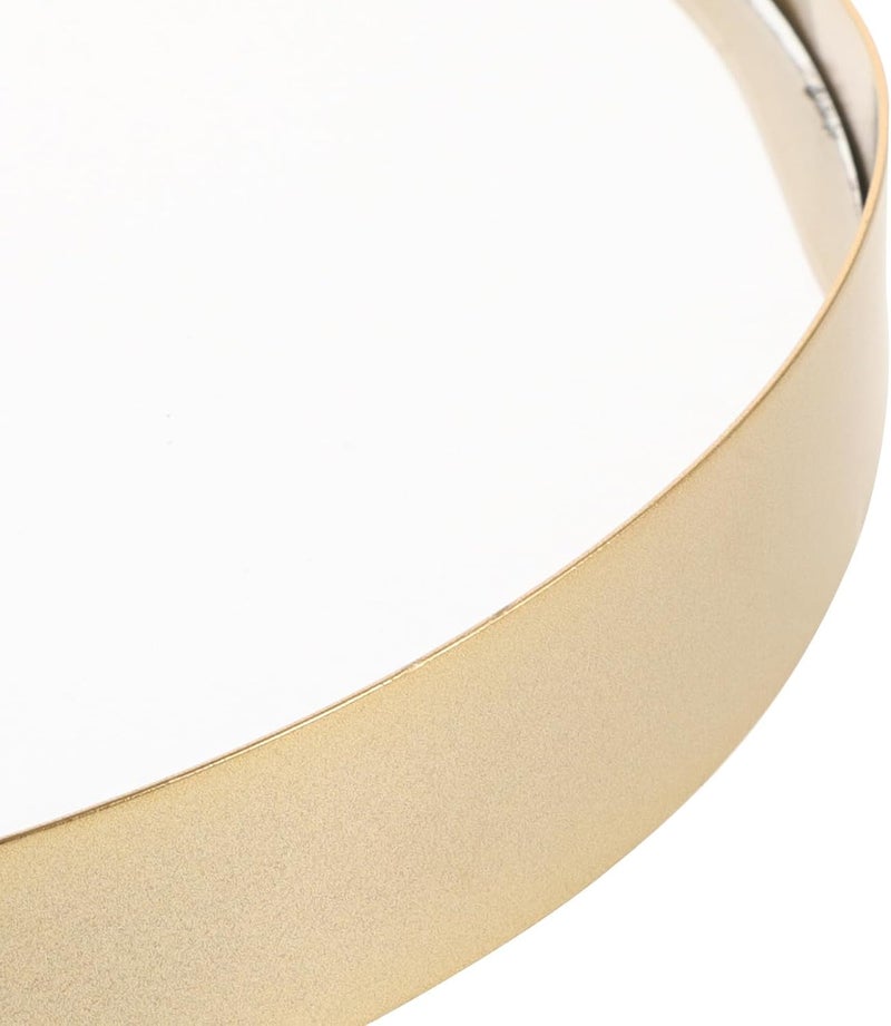 Wall-Mounted Vanity Mirror Small Gold Metal Frame Hanging Chain Decorative Makeup Mirror for Bathroom Dormitory Household Use - Image 4