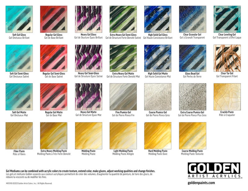 GOLDEN Regular Gel Gloss, 128 fl. oz. Jar, Professional Acrylic Gel Medium, Transparent - Image 4