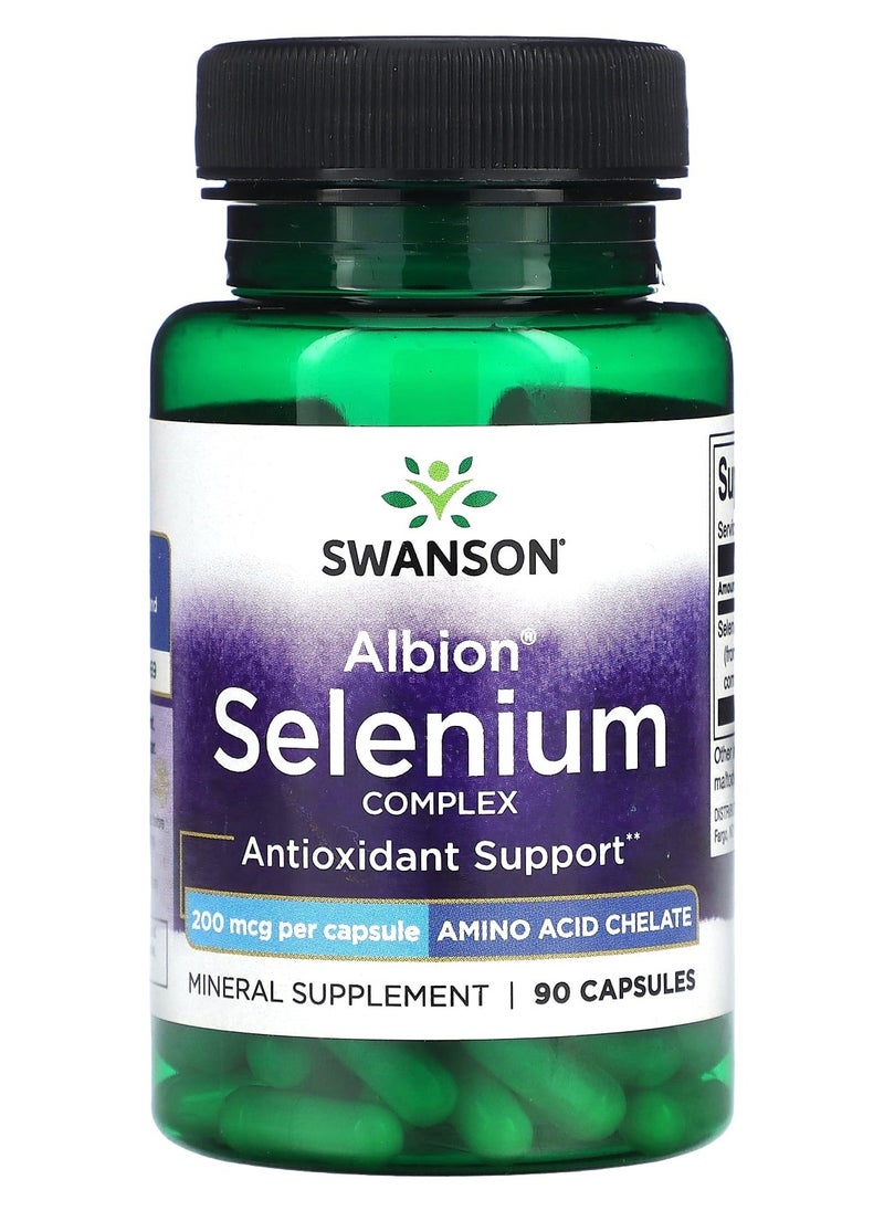 SWANSON - Albion Selenium Complex 200 mcg 90 Capsules - Image 1