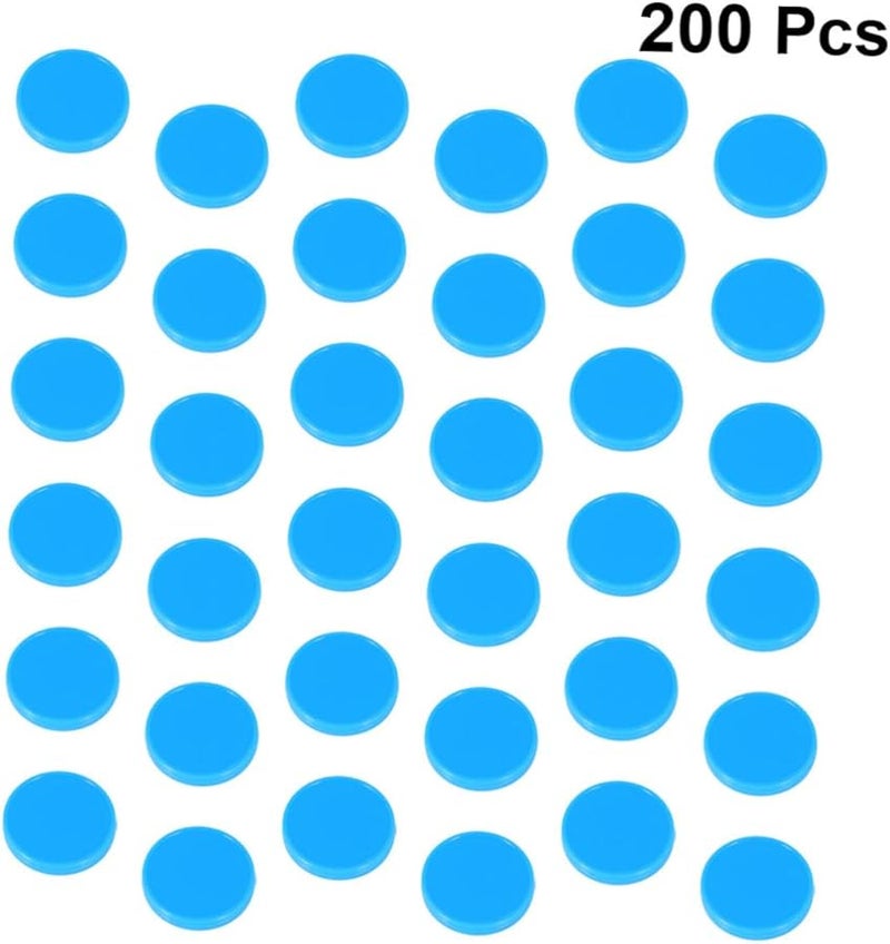 200 قطعة من رقائق العد البلاستيكية الملونة، رموز البنغو لتعلّم الرياضيات وألعاب الصف الدراسي - Image 3