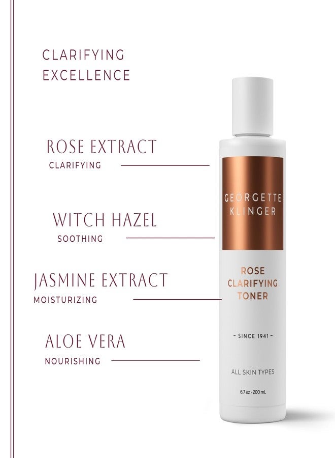 GEORGETTE KLINGER Rose Clarifying Toner - Deep Cleansing Facial Toner, pH Balancing, Moisturizing Formula with Witch Hazel and Aloe for Deep Pore Cleansing, Hydration, and Skin Repair - 6.7 oz by Georgette Klinger - Image 5