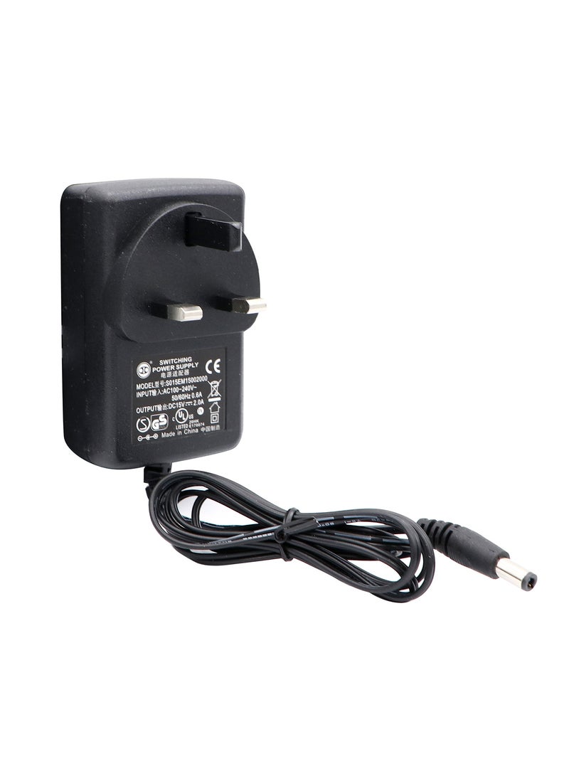 UK 15V-2A Power Adapter - Black - Image 1