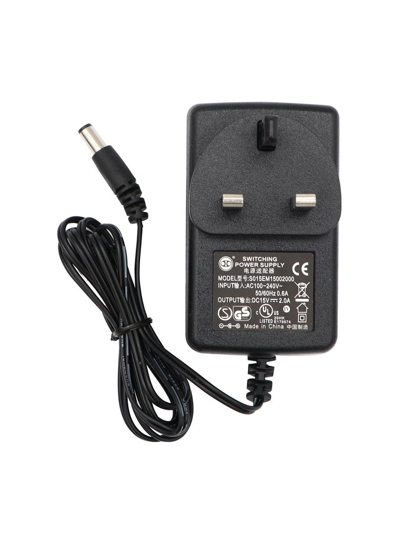 UK 15V-2A Power Adapter - Black - Image 3