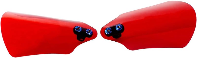 PJMTCUSTOM Transparent Red PMMA Acrylic Hand Grip Handguard Windshield for Harley Davidson - Image 3