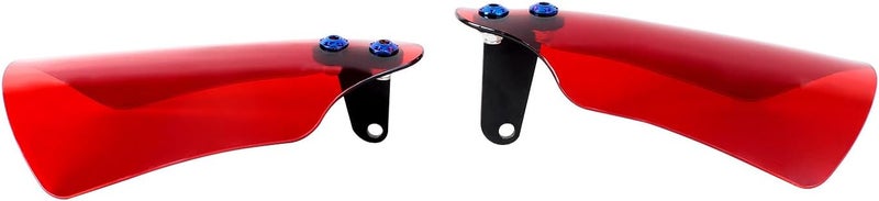 PJMTCUSTOM Transparent Red PMMA Acrylic Hand Grip Handguard Windshield for Harley Davidson - Image 2