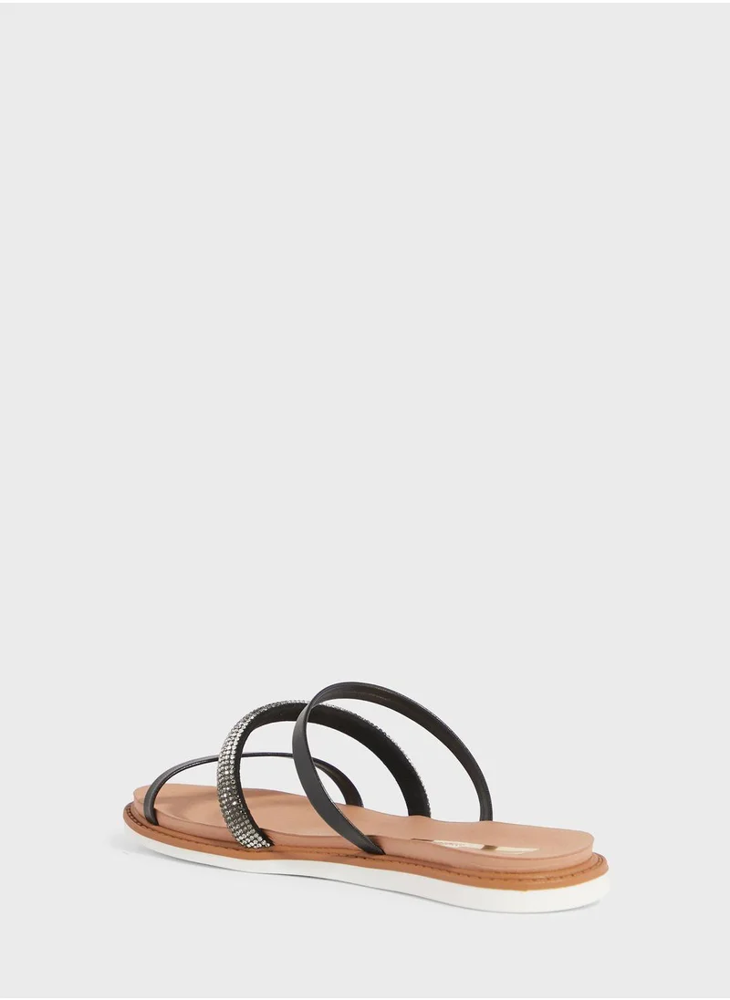 MOLECA Luna Multi Strap Flat Sandals