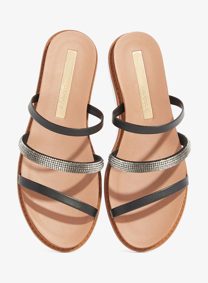 موليكا صنادل مسطحة للنساء - صنادل مسطحة أنيقة ونعال مسطحة مريحة للسيدات - Image 4