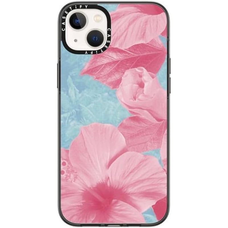 كاستيفي كاسيتي جراب ايفون 14 بلس صغير الحجم 【خفيف الوزن / 4 قدم حماية ضد السقوط بدرجة عسكرية/نحيفة】 - أحلام الصيف - اسود شفاف