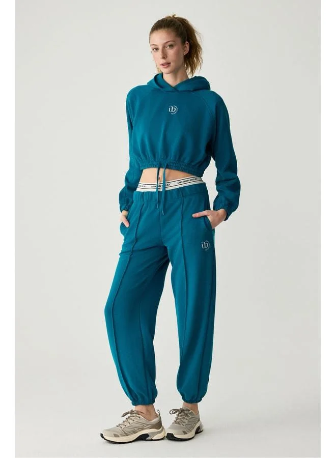 URBAN BEAT KATHRINE Women's Hooded Blue Sweatshirt.