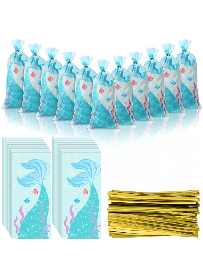 أكياس الوجبات الخفيفة المصنوعة من السيلوفان، وأكياس الحلوى، وأكياس السيلوفان ذات الأربطة الملتوية، وبطاقات الهدايا، وأكياس هدايا الحفلات (150 مجموعة) - Image 1