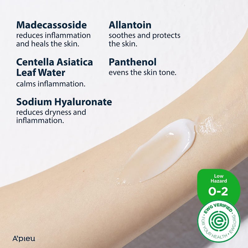 A'PIEU Madecassoside Moisture Gel Cream - Korean Moisture Barrier Moisturizer with Centella Asiatica, Deep Hydrating, Soothing and Water-Oil Balance. Korean Skincare (1.69 Fl oz) - Image 5