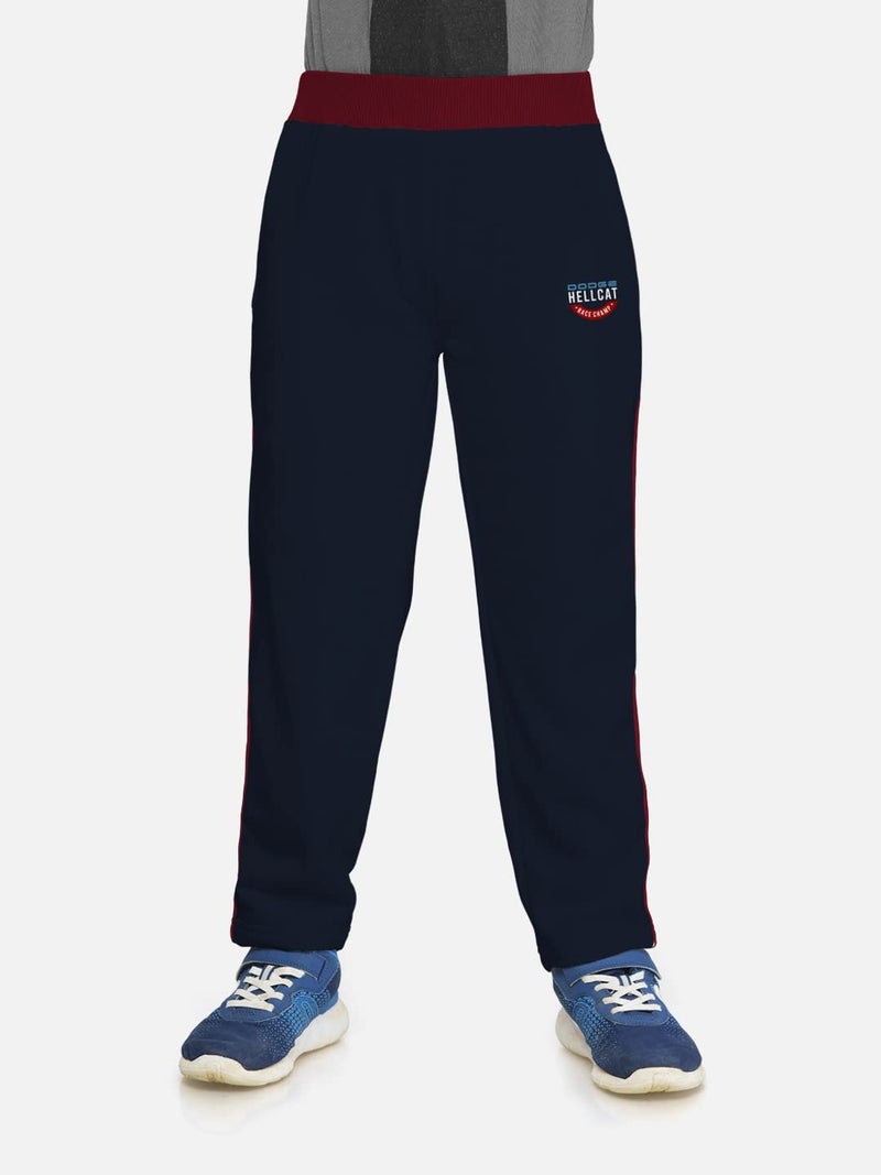 HELLCAT Boys Mid Rise Regular Fit Blended Cotton Stylish Track Pants - Pack of 3-Maroon_30(9-10Y) - Image 5