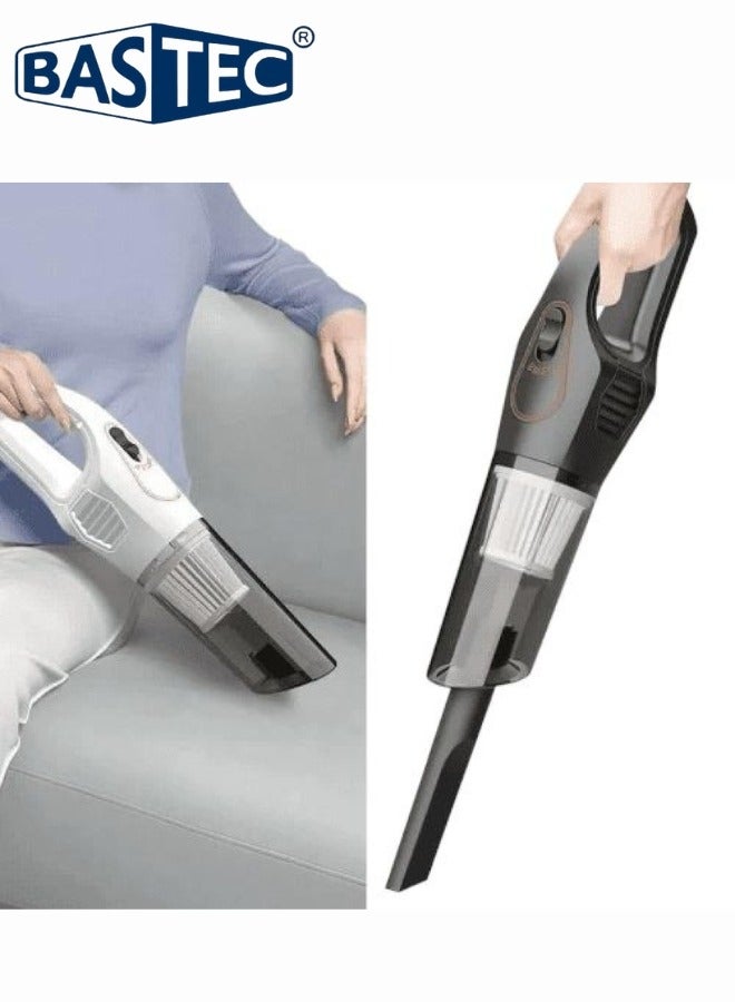 باس تيك مكنسة كهربائية محمولة بدون اسلاك، مكنسة محمولة للمنزل والسيارة مع بطارية قابلة لإعادة الشحن، شحن سريع بقوة30 وات، يتم حملها باليد للتنظيف العميق في المطبخ، وشعر الحيوانات الأليفة والسيارة ، بقوّة 2800باسكال وقوة شفط 5000 باسكال - Image 2
