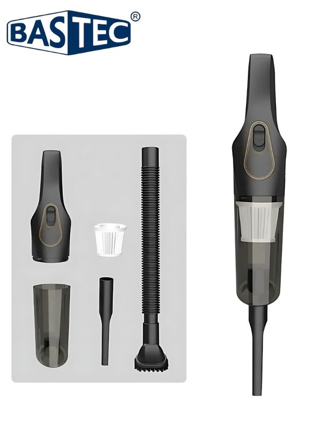 باس تيك مكنسة كهربائية محمولة بدون اسلاك، مكنسة محمولة للمنزل والسيارة مع بطارية قابلة لإعادة الشحن، شحن سريع بقوة30 وات، يتم حملها باليد للتنظيف العميق في المطبخ، وشعر الحيوانات الأليفة والسيارة ، بقوّة 2800باسكال وقوة شفط 5000 باسكال - Image 3