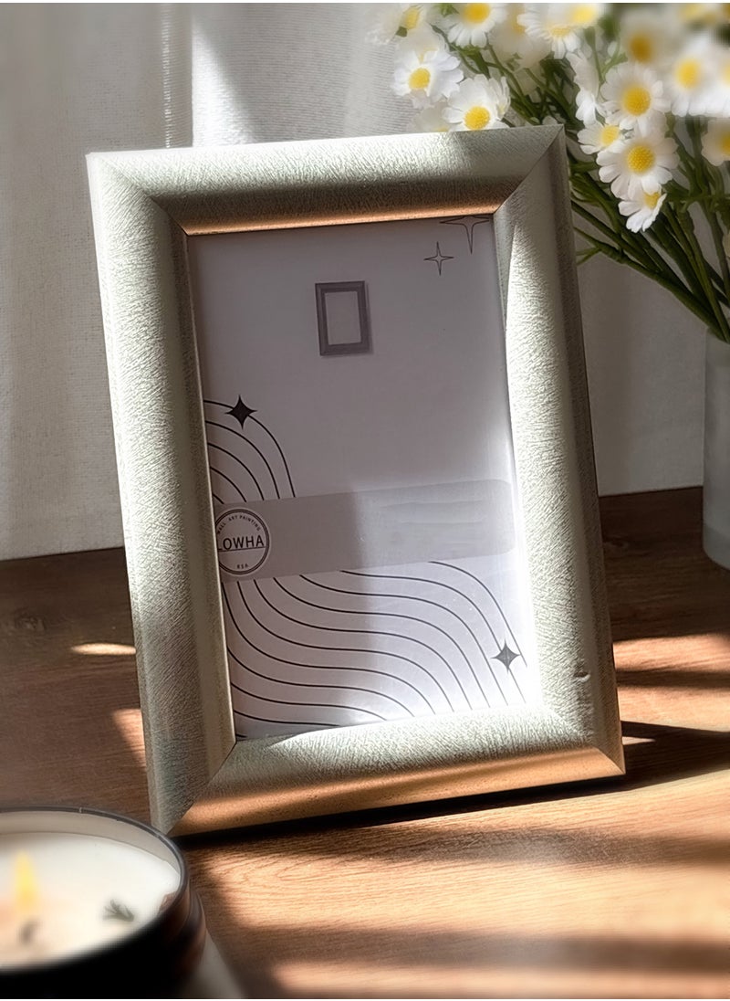 Ornate Tabletop Picture Photo Frame with MDF Backing Includes Built-in Stand and Acrylic Front