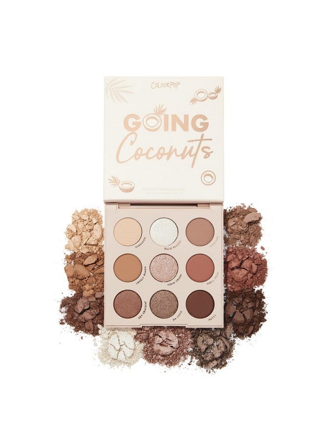 كالر بوب لوحة ظلال العيون "جوينج كوكوناتس" من كولور بوب - لوحة ظلال عيون محايدة بألوان باردة بلمسات نهائية مخملية وحريرية للغاية - مكياج عيون غني بالألوان بتركيبة تدوم طويلاً (0.3 أونصة) - Image 1