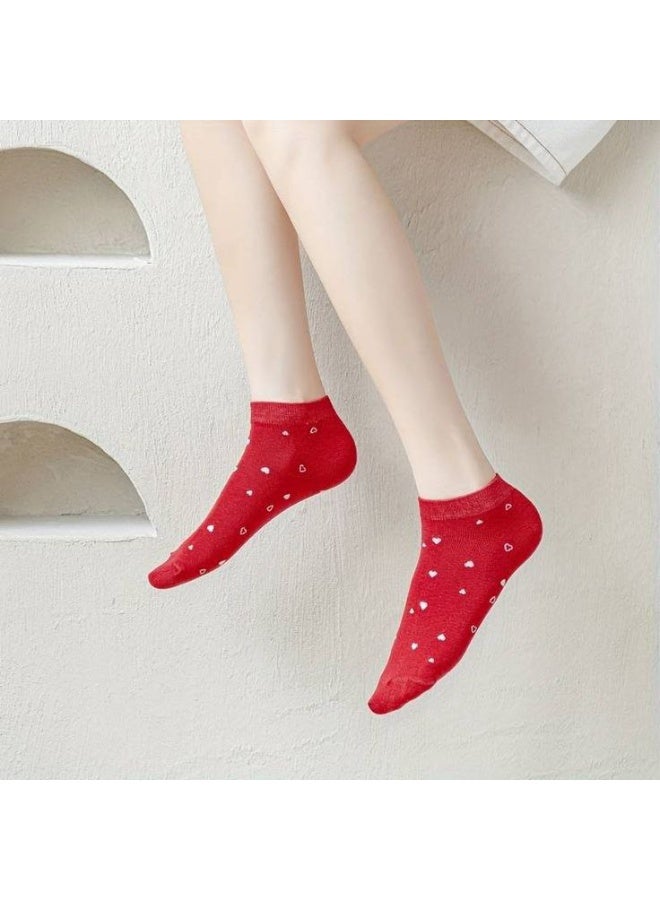 🧦 جوارب نسائية كيوت - طقم 5 أزواج | قطن ناعم وتصاميم أنثوية مميزة - Image 3