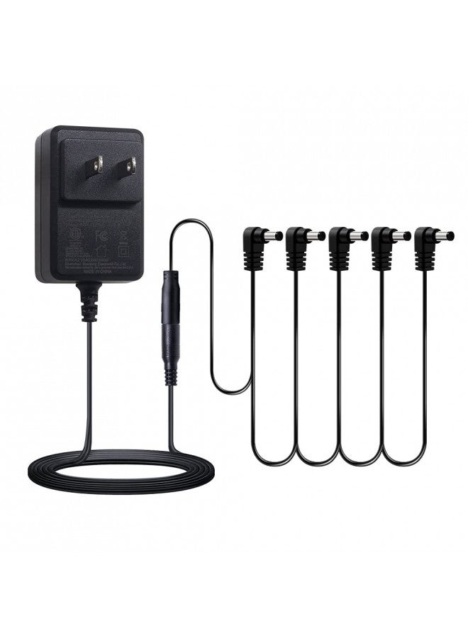 SONICAKE محول طاقة SONICAKE 9V DC 1A لدواسات تأثير الجيتار مع كابل طاقة 5 طرق دايزي تشين - Image 1