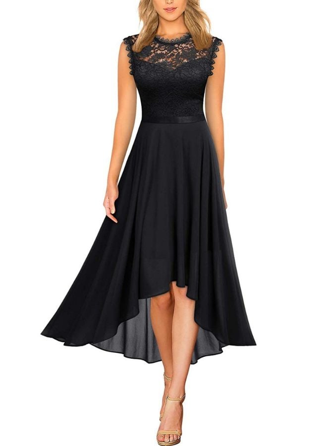 Tepveisoy Fashionable Women's Waist Dress Evening Lace Dress  - Image 1