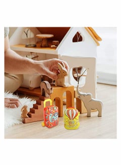 KASTWAVE 3Pcs lovely Mini Travel Suitcase Box Candy Box Doll Role Play Toys Kids Dollhouse Accessories for Barbie Wedding Decoration Girl Pretend Yoy Play House Toys Girls' Coin Purse  - Image 4