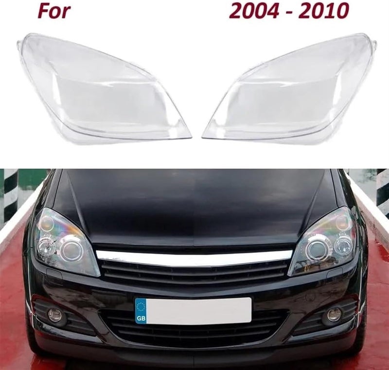 QASULER Headlight Lens Cover for Opel Astra H - Image 2