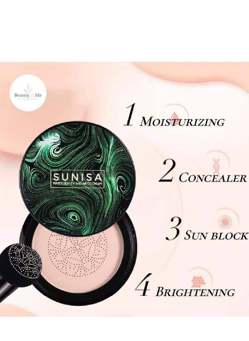 SUNISA SUNISA BB and CC Cream Natural Foundation With Air Cushion 20g Natural Finish  - Image 2
