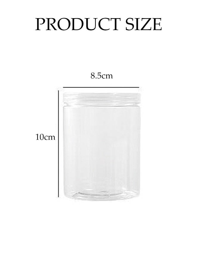 8 Pcs Clear Plastic Jars with Lids,Slime Containers for Kids DIY Crafts,Airtight  Storage Containers for Dried Fruit,Candy,Spices,Kitchen,Household - Image 2
