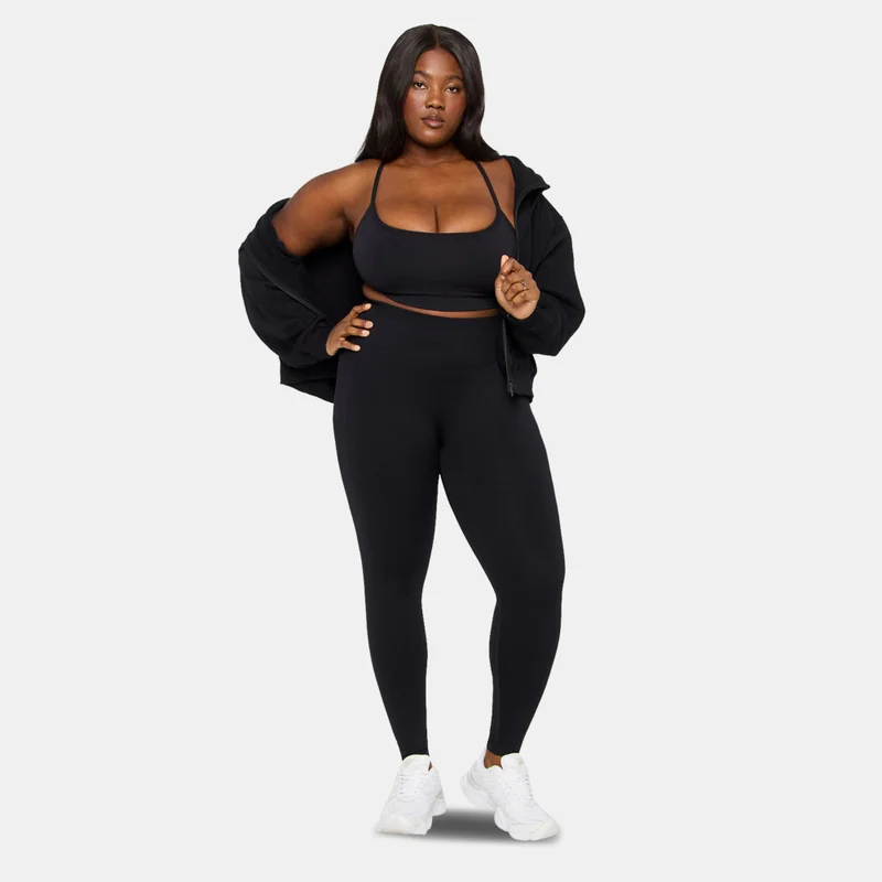 Fabletics Black Women's Seamless Scrunch Leggings for Women | Best Price UAE