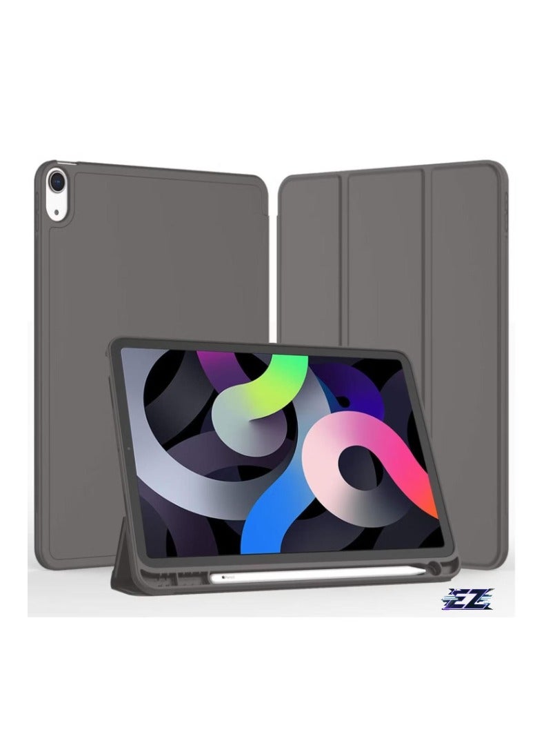 ELTRAZONE iPad Air 11 Inch Case M2 2024 – iPad Air 5th/4th Generation Case 2022/2020 10.9 Inch with Pencil Holder, Trifold Stand Smart Case – Dark Gray, Sleek, Durable, Premium Protection for Your iPad - Image 2