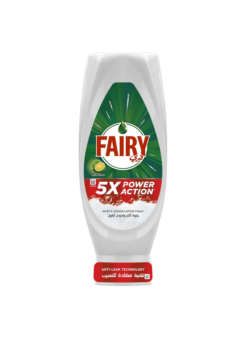 Fairy 5X Power Action Lime Dishwashing Liquid Soap - Image 1