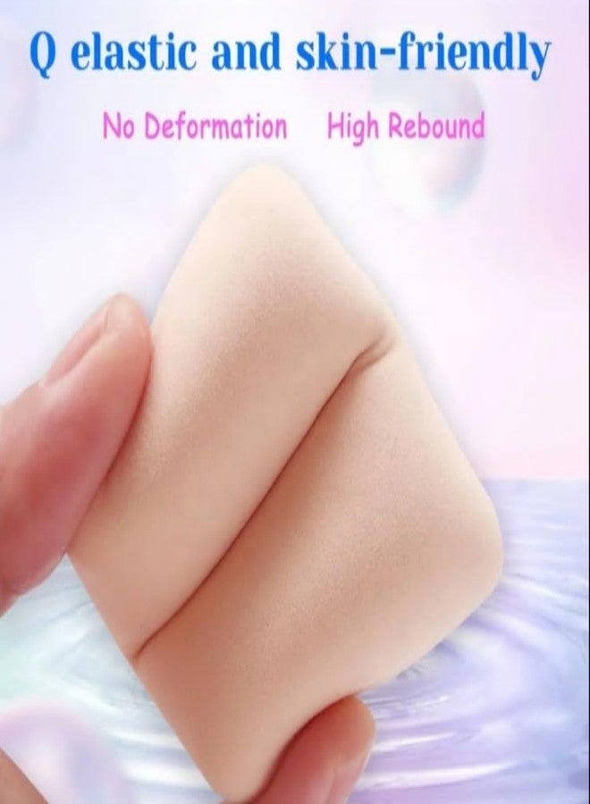 FEELHIGH علبة حامل إسفنجة البودرة من فيلهاي، علبة تخزين إسفنجة البودرة المحمولة للسفر، علبة إسفنجة مكياج صغيرة شفافة، علبة إسفنجة تجميل جيبية (مربعة) - Image 2