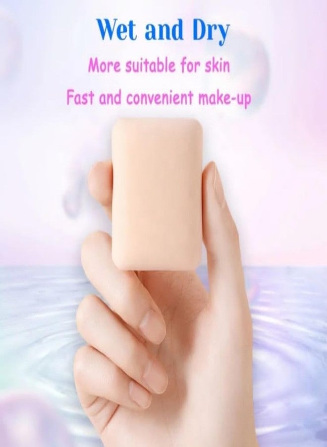 FEELHIGH علبة حامل إسفنجة البودرة من فيلهاي، علبة تخزين إسفنجة البودرة المحمولة للسفر، علبة إسفنجة مكياج صغيرة شفافة، علبة إسفنجة تجميل جيبية (مربعة) - Image 5