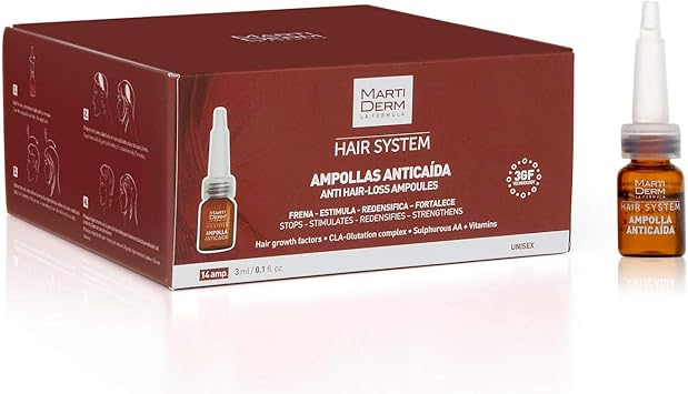 Martiderm أمبولات مارتيديرم نظام الشعر لمكافحة تساقط الشعر 14 × 3 مل - Image 2