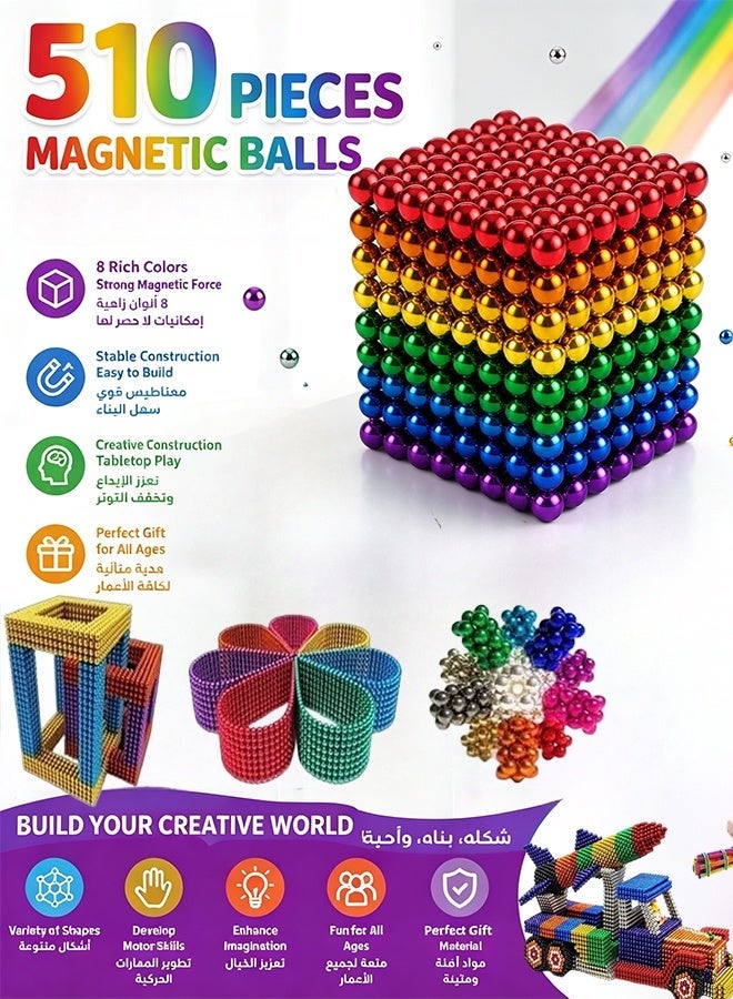 Bukela 510 Pieces 3D Casual Tabletop Modelling Game Balls - Image 1