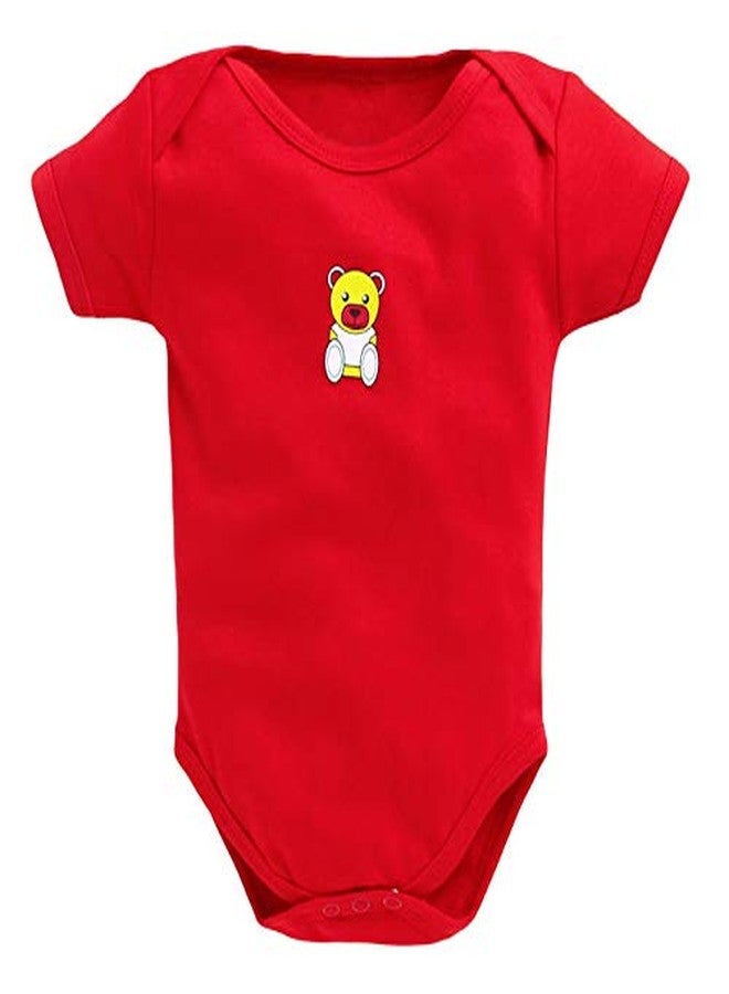 EIO طقم ملابس أطفال حديثي الولادة من إي أو آي أو®، مكون من 3 قطع (0-3 أشهر، أحمر) - Image 2