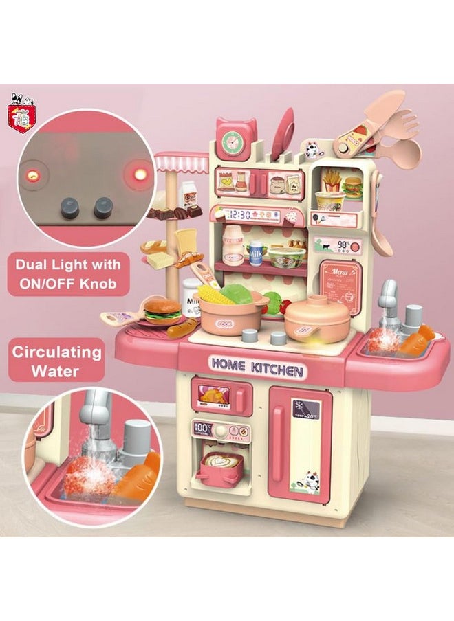 Toytales TOYTALES Playing Home Kitchen Set, Interactive Cooking Pretend Play Set for Kids, Includes Mini Utensils, Realistic Kitchen Toys, Toy for Imaginative Play (Multicolor)  - Image 2