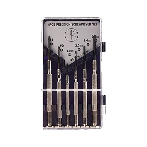 Eastman Precision Screw Driver, Alloy Steel, Black Finished, Comfortable Grip And Easy To Use, Handle Surface Treatment Nickle, set of 6 Pcs. (E-3015) - Image 1