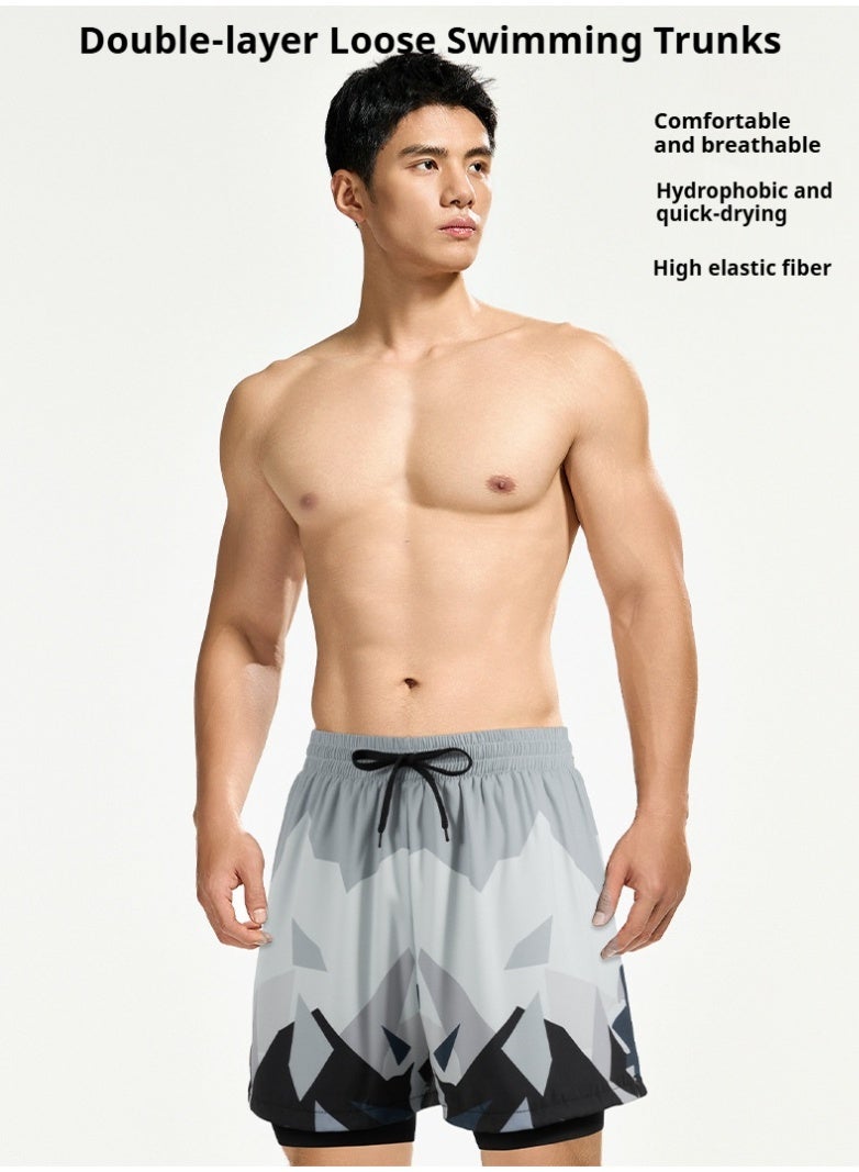 YUKE Men's Running Shorts, Men's Quick-Drying Workout Running Shorts, 2-in-1 Invisible Shorts, Multifunctional Gym Yoga Outdoor Sports Shorts4XL - Image 3