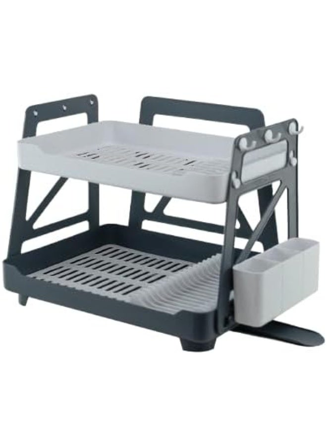 Aksa Double Layer Dish Draining Rack