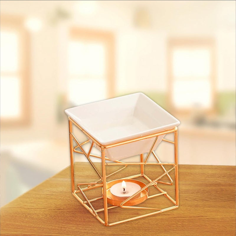 Aroma Oil for Essential Oils with Square Design for and Meditation, Gold - Image 5