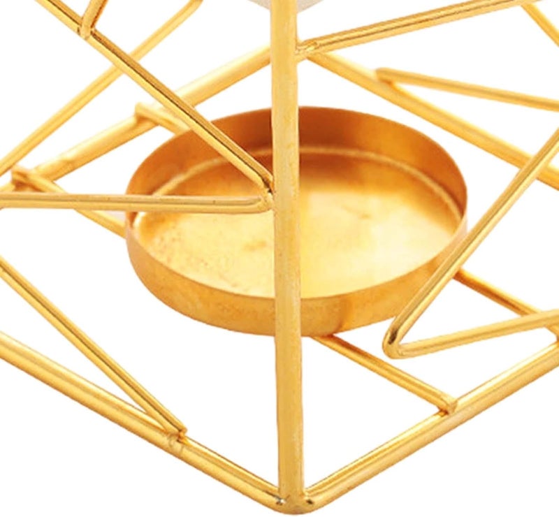 Aroma Oil for Essential Oils with Square Design for and Meditation, Gold - Image 2
