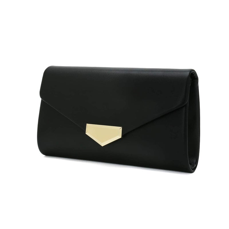 CHARMING TAILOR CHARMING TAILOR PU Clutch Purse for Women Evening Bag Chic Clutch Handbag for Special-occasion (Black)  - Image 2