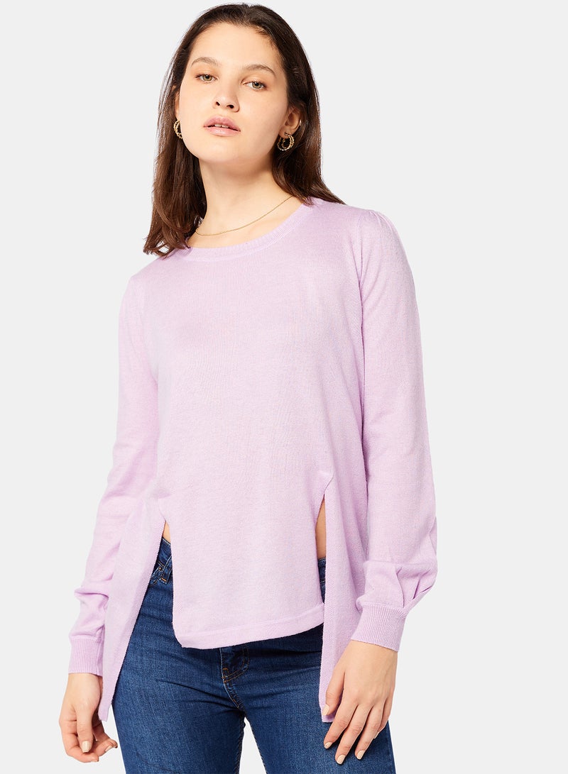 OR CASUAL KNITWEAR PULLOVER PLAIN/BLOCK - Image 1