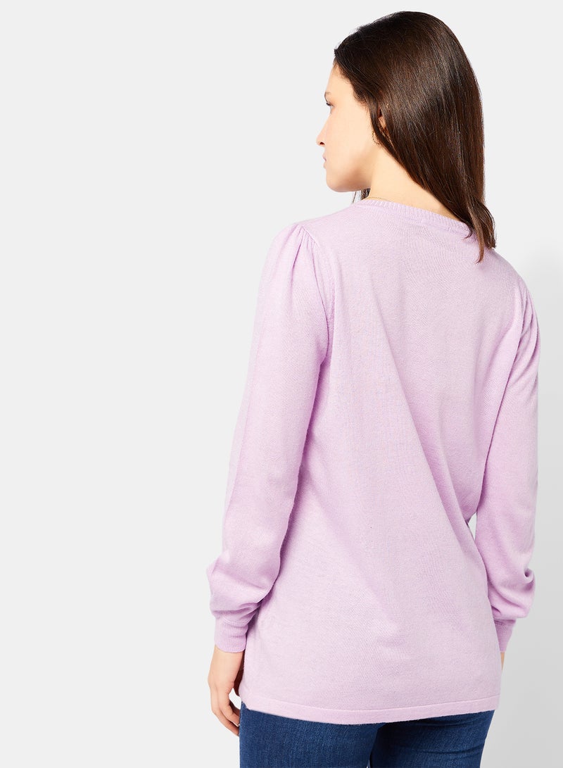 OR CASUAL KNITWEAR PULLOVER PLAIN/BLOCK - Image 2