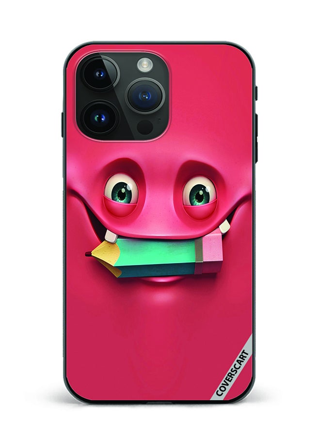 COVERSCART Protective Case Cover For Apple iPhone 15 Pro Max Naughty Smiley Design Multicolour - Image 1