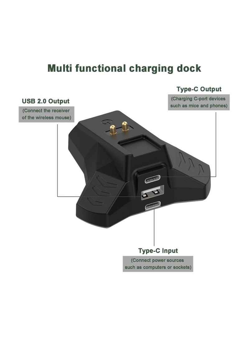 Charging Dock for Razer Game Wireless Mouse Naga Pro/Viper Ultimate/Basilisk Ultimate/DeathAdder V2 Pro Replacement Charger, Fast Charging, Magnetic Attraction (USB Cable Included) - Image 3