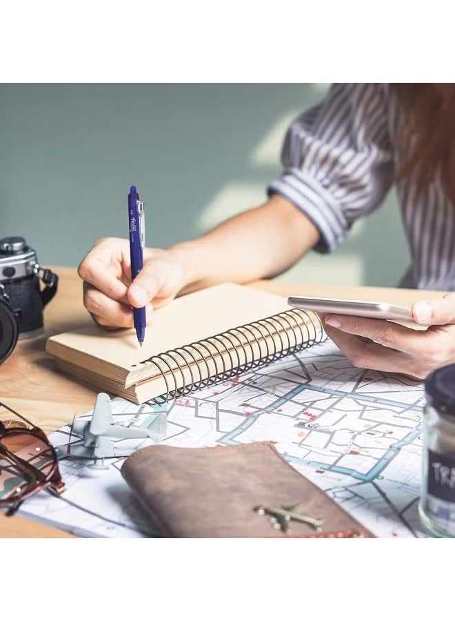 بايلوت قلم فريكشن كليكر قابل للمسح باللون الأزرق/الفضي - Image 3