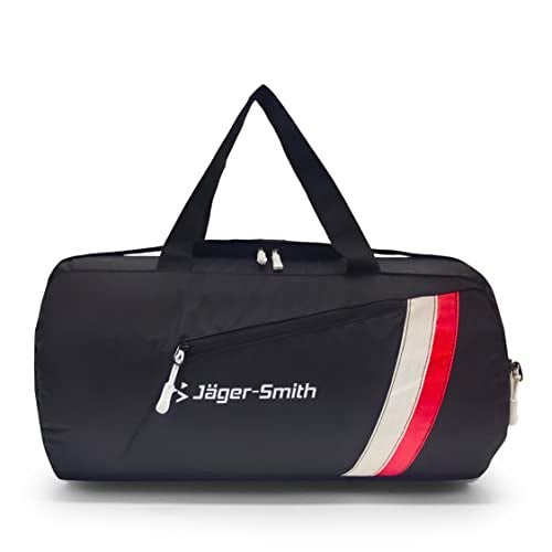 Jager_Smith Jager-Smith GB 900 Multipurpose Gym Bag with Shoe Compartment (Black, White & Red) - Image 1