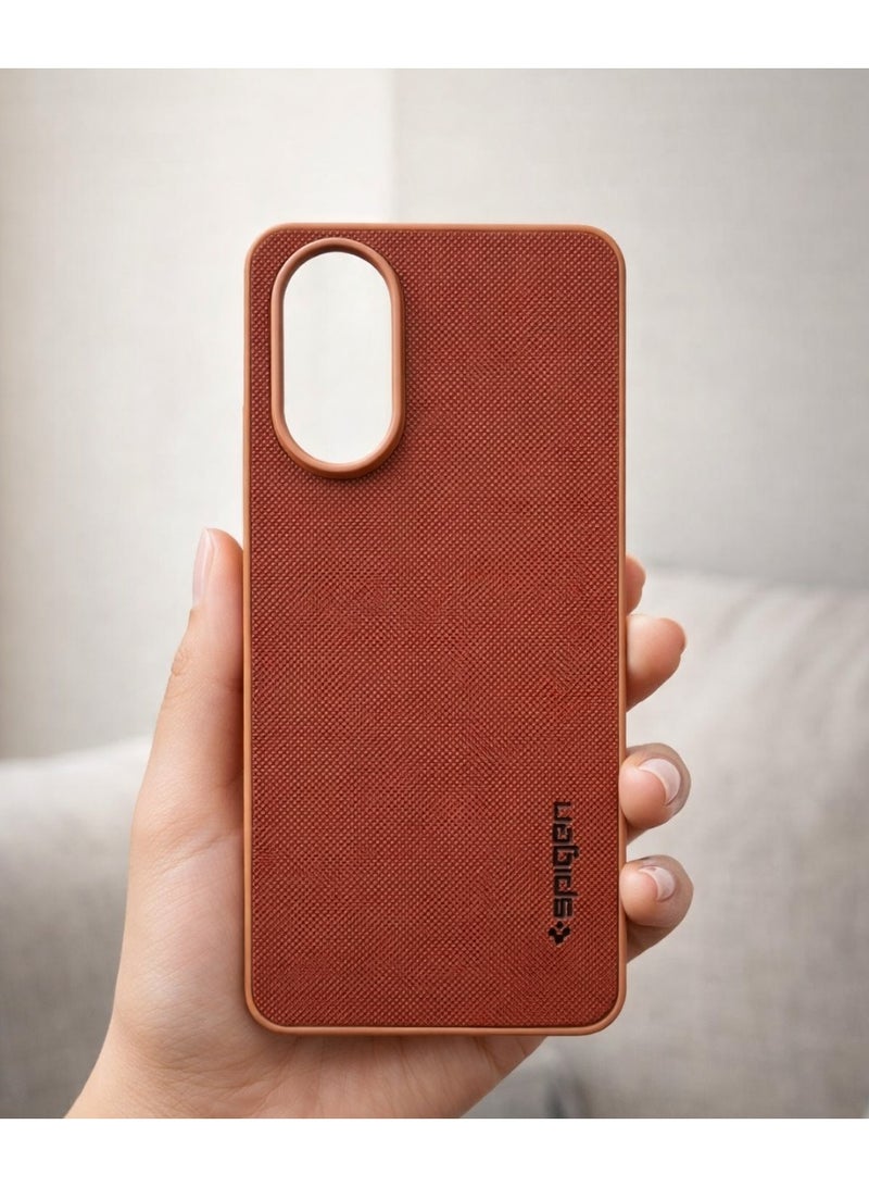 جراب Spigen لهاتف Realme C67، حماية متينة مع لمسة من الأناقة - بني