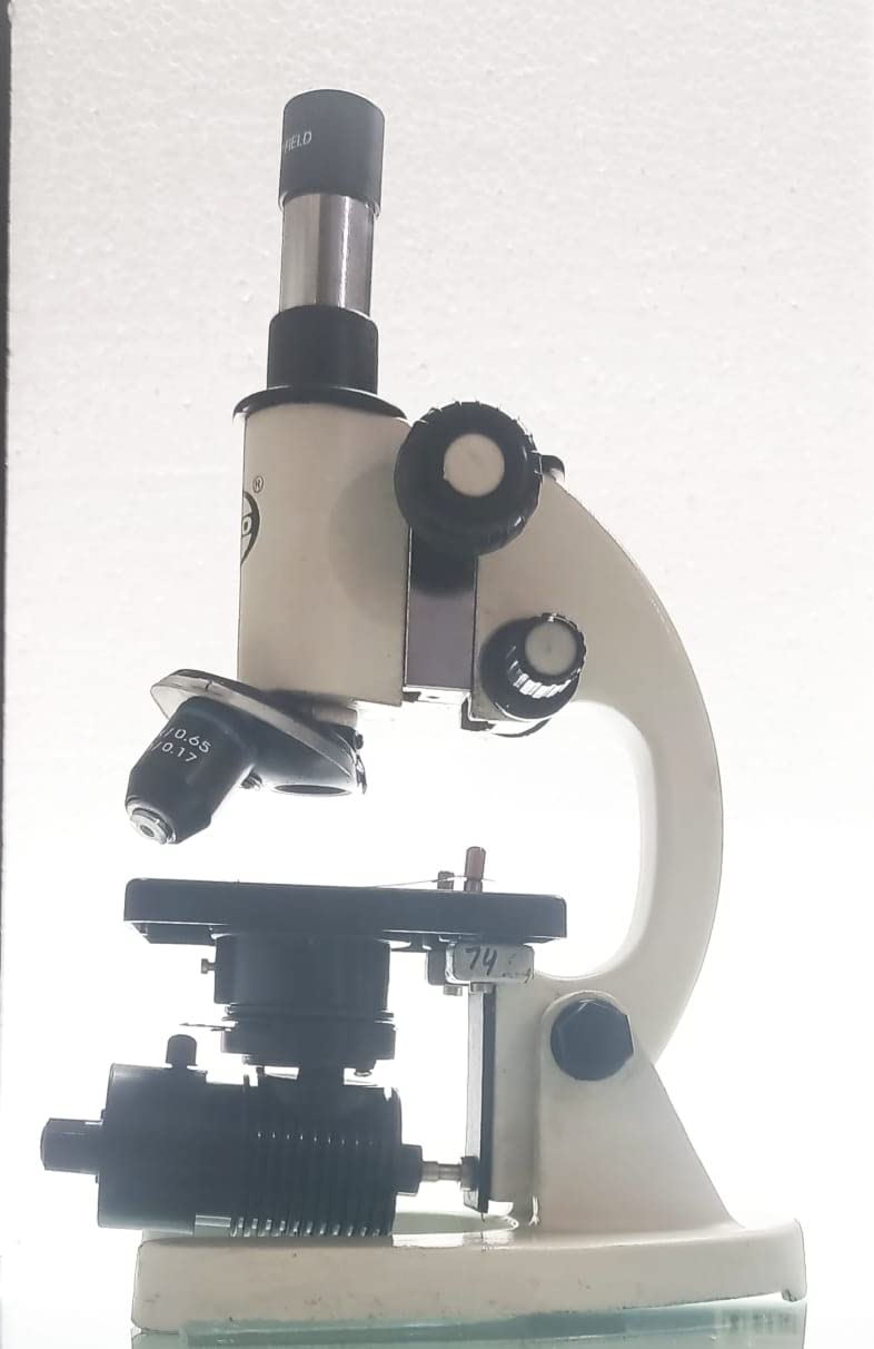 ISKO ميكروسكوب بيولوجي ثلاثي الأنفاس للطلاب IS-02 مع ضوء LED و 50 شريحة ميكروسكوب عادية و 5 شرائح معدة - Image 1